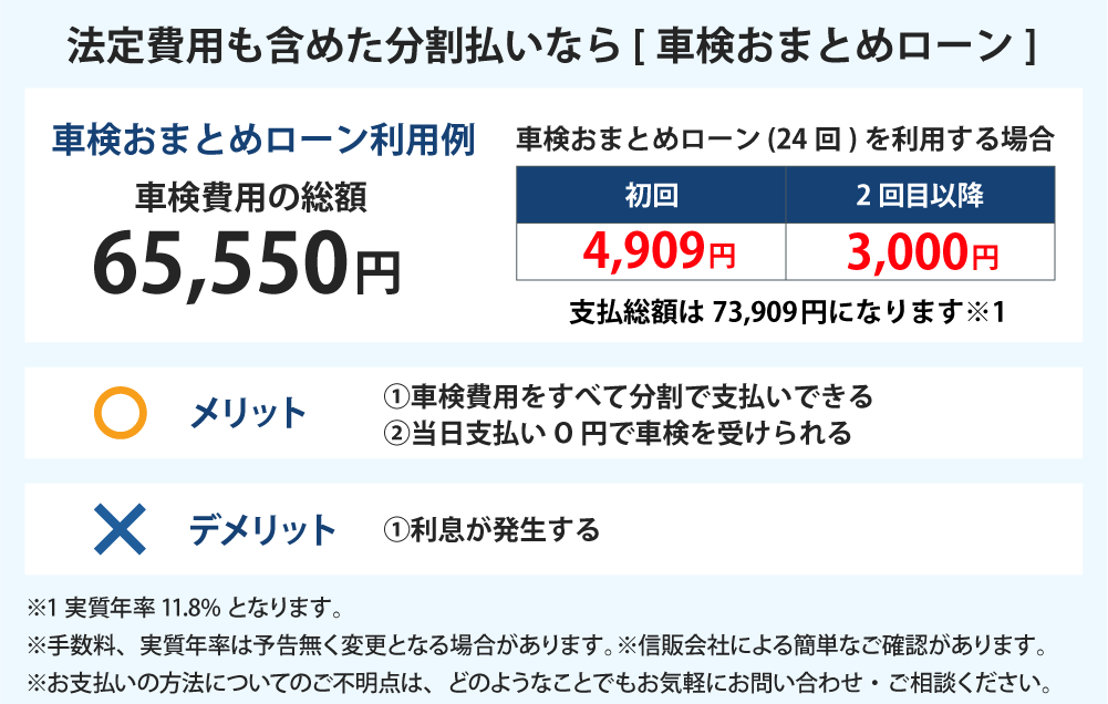 車検おまとめローン